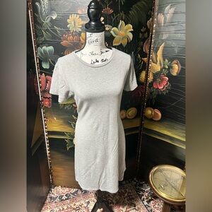 BB Dakota Gray Fitted Mini T-Shirt Dress (D4)